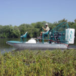 AEC fan boat for inspecting lakes